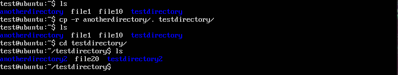 Copy a Directory's Content to Another Directory